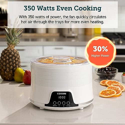 COSORI 5-Tray Food Dehydrator with Timer & Recipes