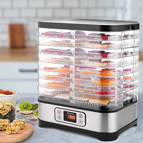 8-Tray Digital Food Dehydrator with Timer