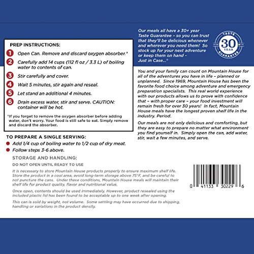 Mountain House Freeze-Dried Pork Sausage Can