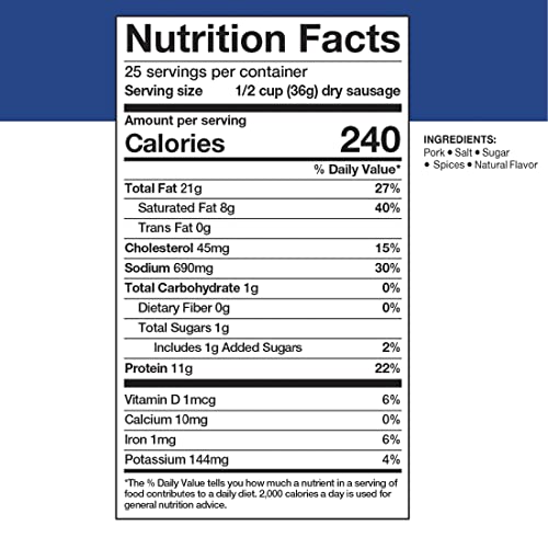 Mountain House Freeze-Dried Pork Sausage Can