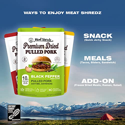 Premium Dried Pulled Pork Variety Pack - Gluten Free