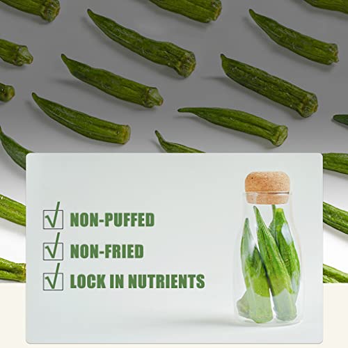 Okra Chips Snacks - Freeze Dried Crunchy Vegetable