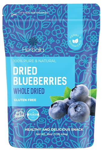 Dried Unsweetened Blueberries, 453.6g Pack