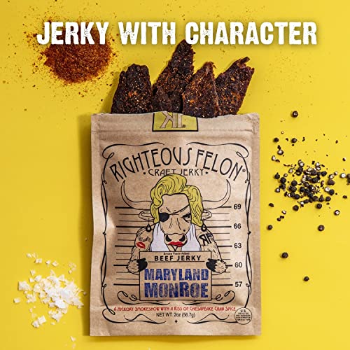 Righteous Felon Beef Jerky Variety Pack Sampler