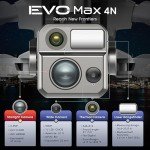 Autel Robotics EVO MAX 4N Drone, Starlight Night-Vision/Wide/Thermal/L~aser 4 Cameras in One UAV, A-Mesh 1.0, 720° Obstacle Avoidance, Triple Anti-Jamming, Hot-Swappable, 42 Mins, IP43, Autel SDK