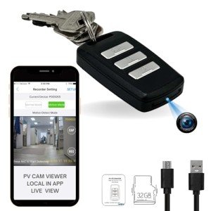 Lawmate™ PV-RC200HDW Lawmate™ WiFi Enabled Keychain Video Camera: 1080P Covert Surveillance & Remote Control