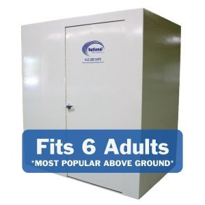 4x6 Safe Room Tornado Panic Beige Rated for up to 6 People