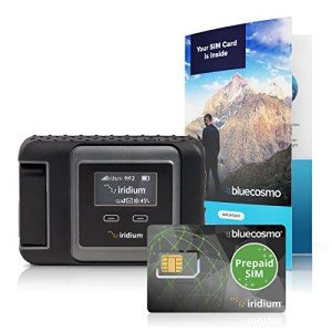 BlueCosmo Iridium GO! Satellite Phone Wi-Fi Hotspot for Voice, Messaging & Data with Prepaid BlueCosmo SIM