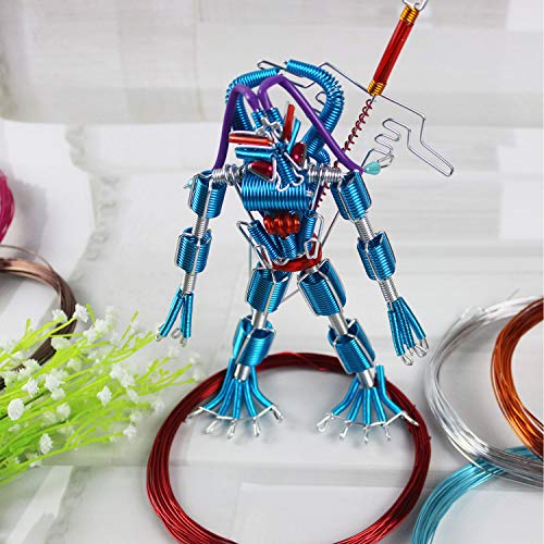 14 Rolls of 1mm Colored Aluminum Craft Wire