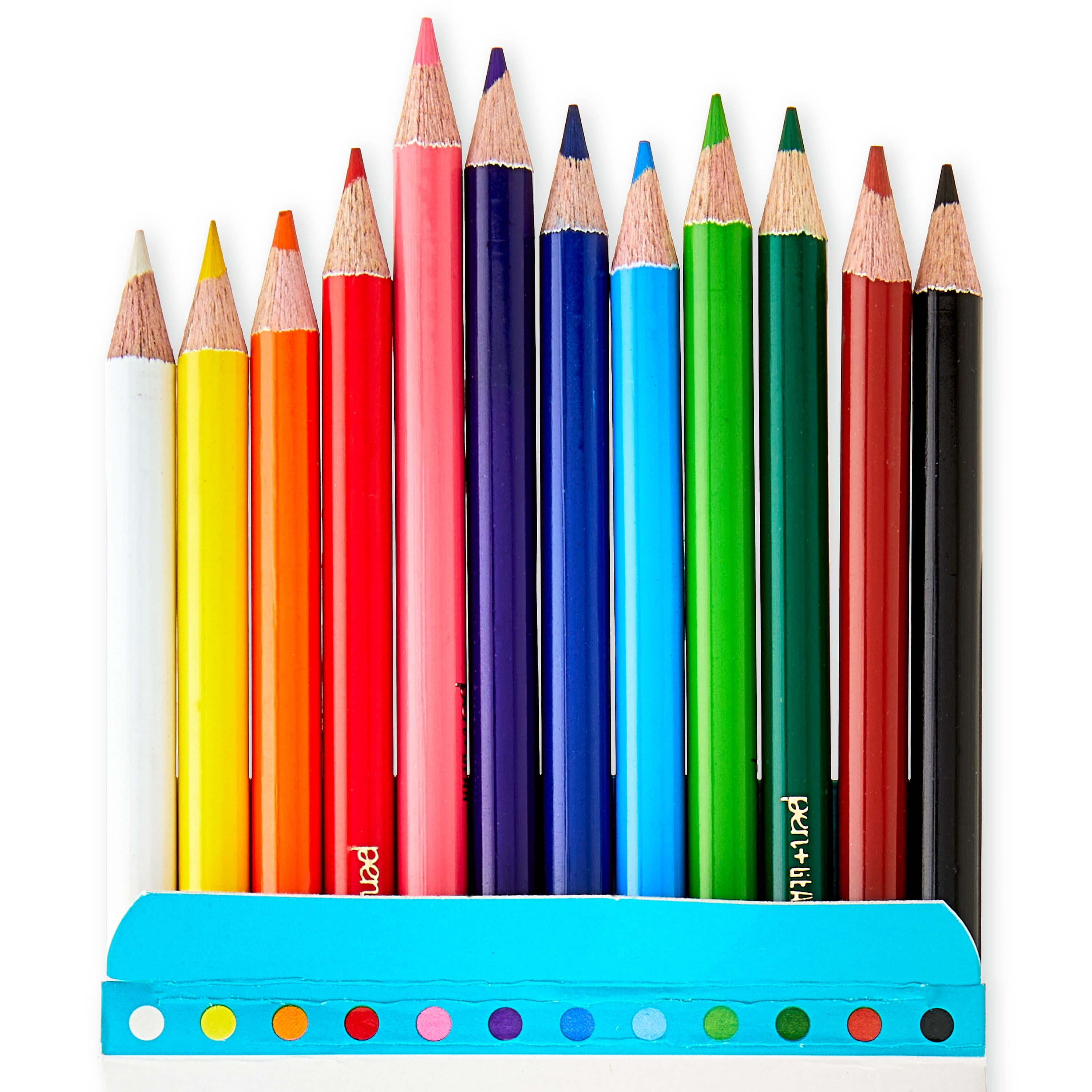 Vibrant 12-Count Colored Pencils Set