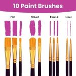 Chalkola 36-Piece Watercolor Paint Set with Brushes