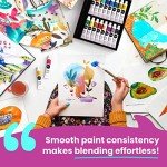 Chalkola 36-Piece Watercolor Paint Set with Brushes