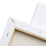 FIXSMITH 8-Pack Primed White Canvas Boards, 11x14 Inches