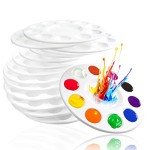 22 PCS Kids Paint Tray Palettes - Plastic Set