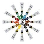 Peintures à l'huile professionnelles - 12 tubes couleurs
