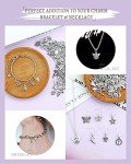 Silver Tibetan Charms for Jewelry Making - 100 PCS