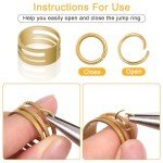 Anezus Jewelry Making Jump Rings Set (1200 Pcs)