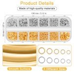 Anezus Jewelry Making Jump Rings Set (1200 Pcs)