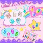 130 Pcs Charm Bracelet Making Kit for Girls