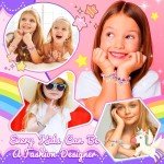 130 Pcs Charm Bracelet Making Kit for Girls