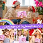 130 Pcs Charm Bracelet Making Kit for Girls