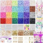 Gionlion 6000 Clay Beads Bracelet Kit - 24 Colors