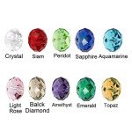 Bingcute 8mm Faceted Briolette Crystal Glass Beads