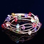 Bingcute 8mm Faceted Briolette Crystal Glass Beads