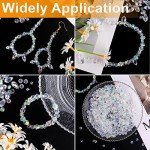 600 Pcs Assorted Crystal Beads for Jewelry Making