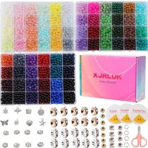 3000-Piece Crystal Glass Beads Bracelet Kit