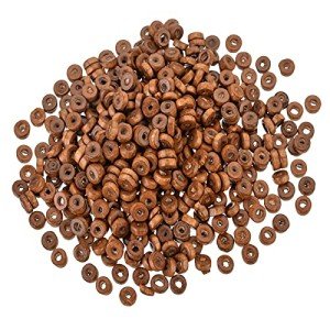 1000 Pcs 8mm Wooden Flat Spacer Beads