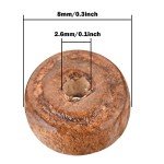 1000 Pcs 8mm Wooden Flat Spacer Beads