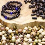 700 Assorted Wooden Beads for Jewelry Making