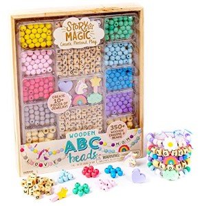 Wooden ABC Bead Kit for Kids' Crafts