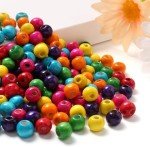 Colorful Wooden Beads for DIY Jewelry Making