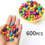 Colorful Wooden Beads for DIY Jewelry Making