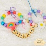 Wooden ABC Bead Kit for Kids' Crafts
