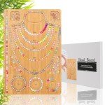Bamboo Jewelry Beading Board with Storage Box