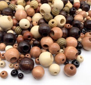 Assorted Wooden Beads for DIY Jewelry Projects