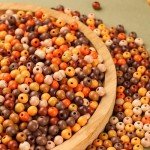 1000Pcs Colorful Round Wooden Spacer Beads