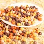 1000Pcs Colorful Round Wooden Spacer Beads