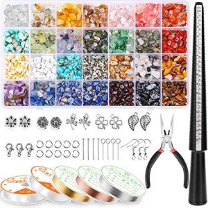 Crystal Jewelry Making Kit with 28 Colors Beads