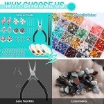 Crystal Jewelry Making Kit with 28 Colors Beads