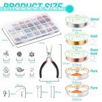 Crystal Jewelry Making Kit with 28 Colors Beads