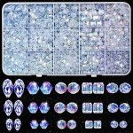 900 Assorted Glass Crystal Beads for Jewelry Making