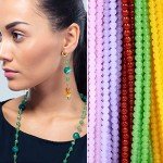 1200 Colorful 6mm Glass Beads for Crafts
