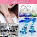 900 Assorted Glass Crystal Beads for Jewelry Making