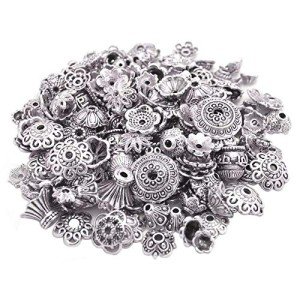 Bali Style Metal Bead Caps – 160-210pcs Set