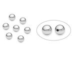 200 Silver-Plated 8mm Round Spacer Beads