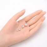 200 Silver-Plated 8mm Round Spacer Beads